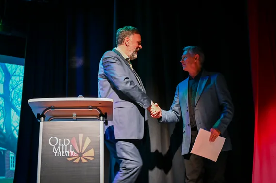 Presentation on stage at the OMT reopening gala
